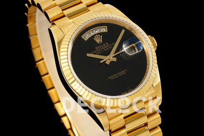 Day-Date 36 128238 Black Dial in Gold