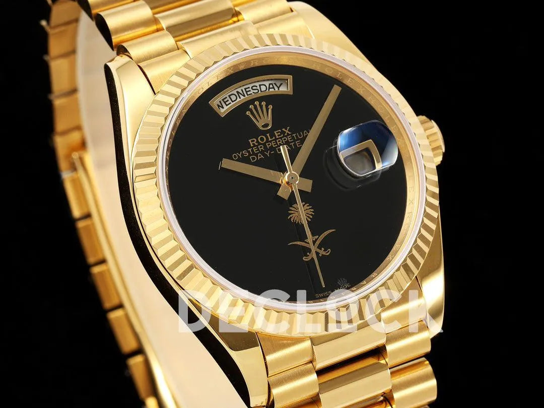 Day-Date 36 128238 Black Dial in Gold Special Edition