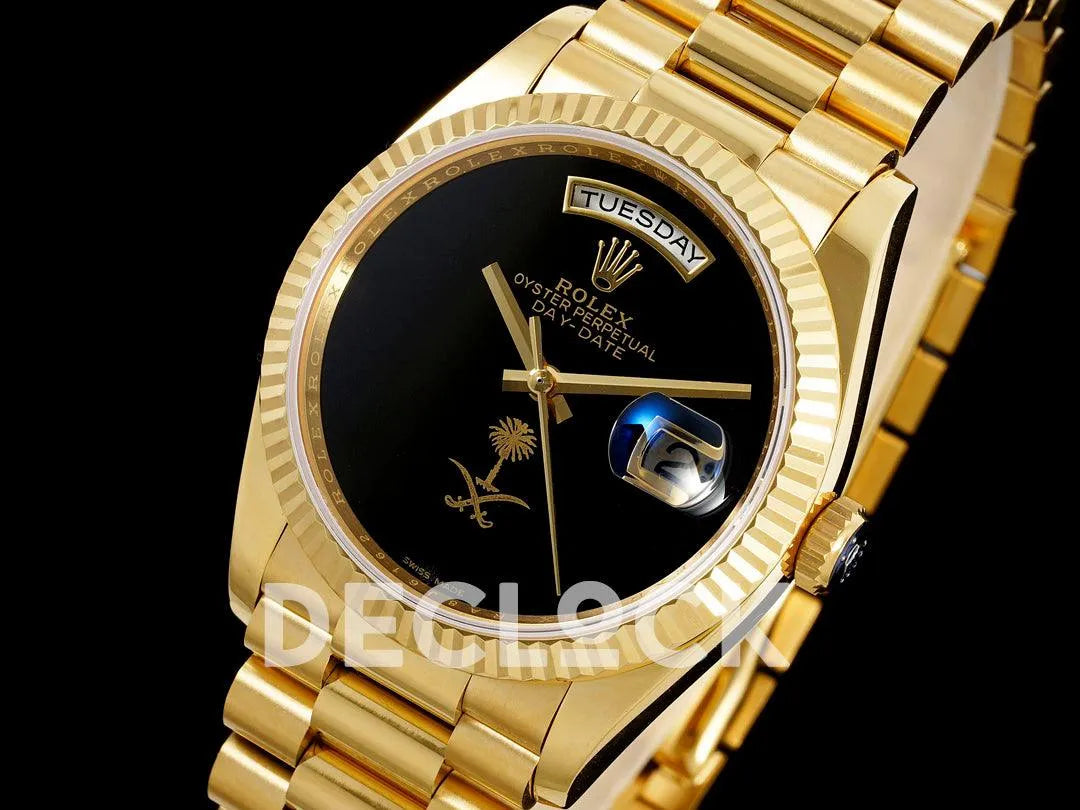 Day-Date 36 128238 Black Dial in Gold Special Edition