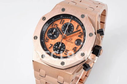 Royal Oak Offshore Self-Winding Chronograph Orange Dial in Rose Gold