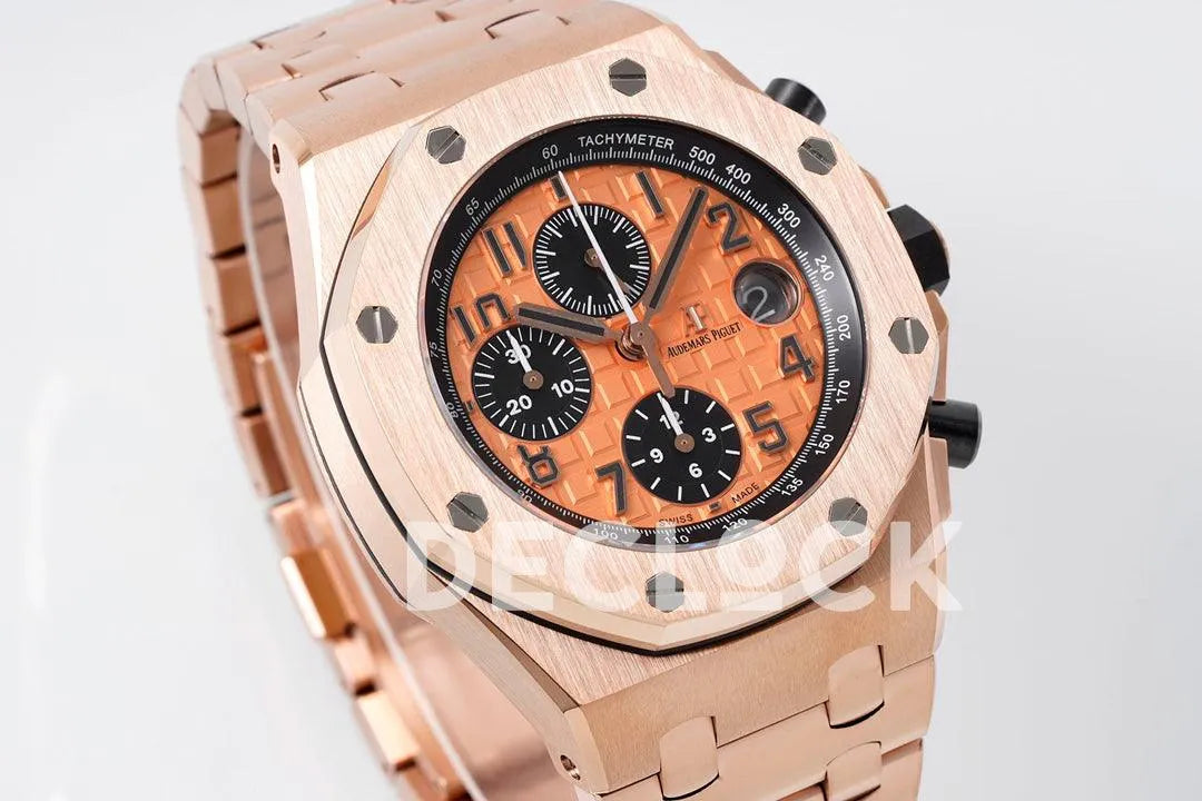 Royal Oak Offshore Self-Winding Chronograph Orange Dial in Rose Gold