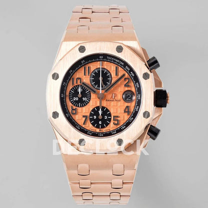 Royal Oak Offshore Self-Winding Chronograph Orange Dial in Rose Gold