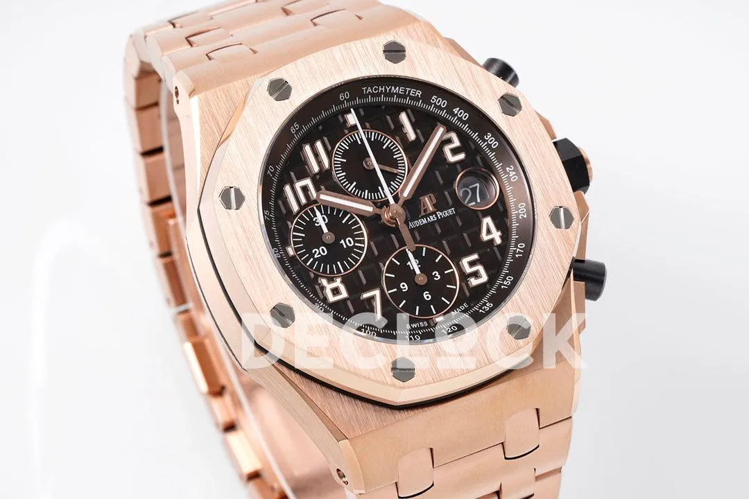 Royal Oak Offshore Self-Winding Chronograph Black Dial in Rose Gold