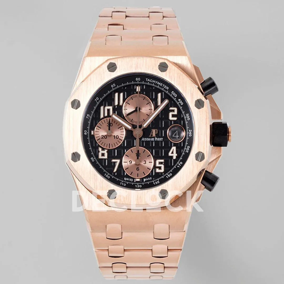 Royal Oak Offshore Self-Winding Chronograph Rose Gold/Black Dial in Rose Gold