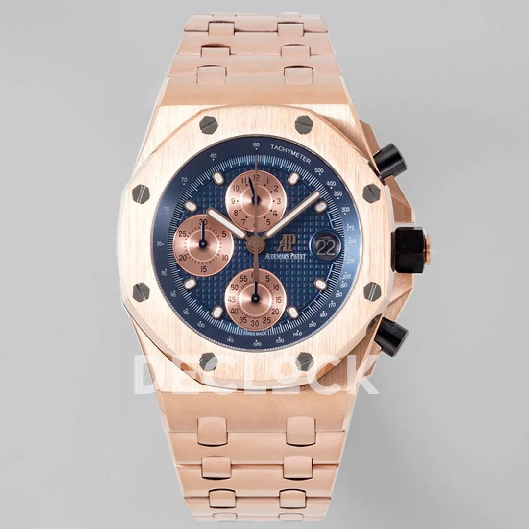 Royal Oak Offshore Self-Winding Chronograph Rose Gold/Blue Dial in Rose Gold