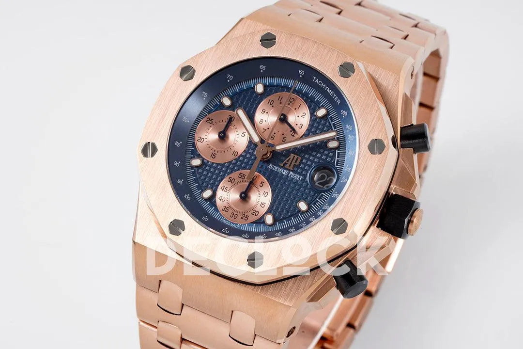 Royal Oak Offshore Self-Winding Chronograph Rose Gold/Blue Dial in Rose Gold