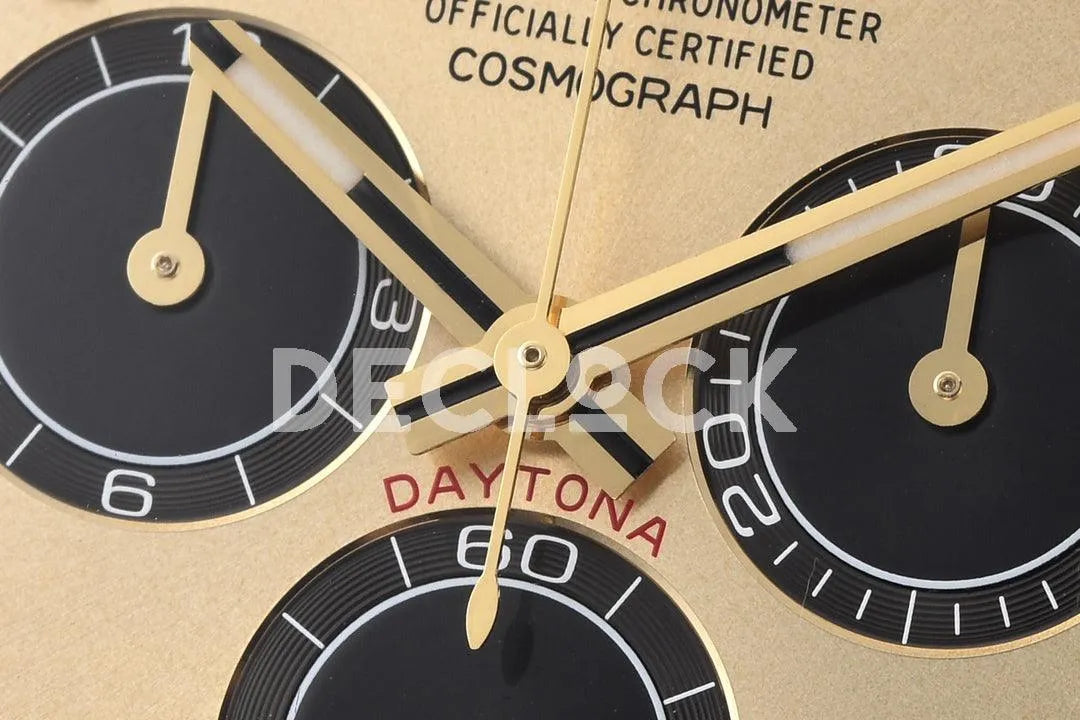 Daytona 126518LN Gold Dial in Yellow Gold on Rubber Strap