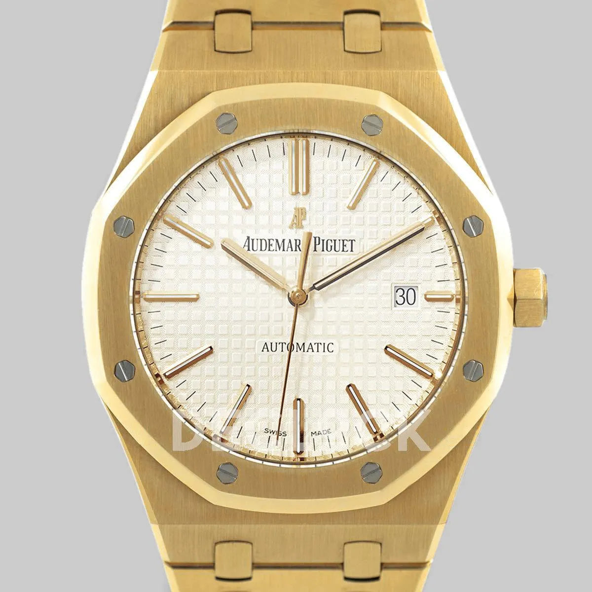 Replica Audemars Pigeut Royal Oak 15400 Gold White Dial - Replica Watches