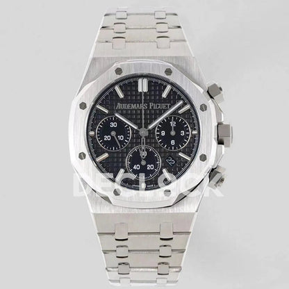 Replica Audemars Pigeut Royal Oak Self-Winding Chronograph Black Dial in Steel - Replica Watches