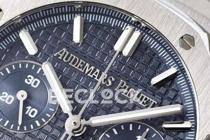 Replica Audemars Pigeut Royal Oak Self-Winding Chronograph Blue Dial in Steel - Replica Watches