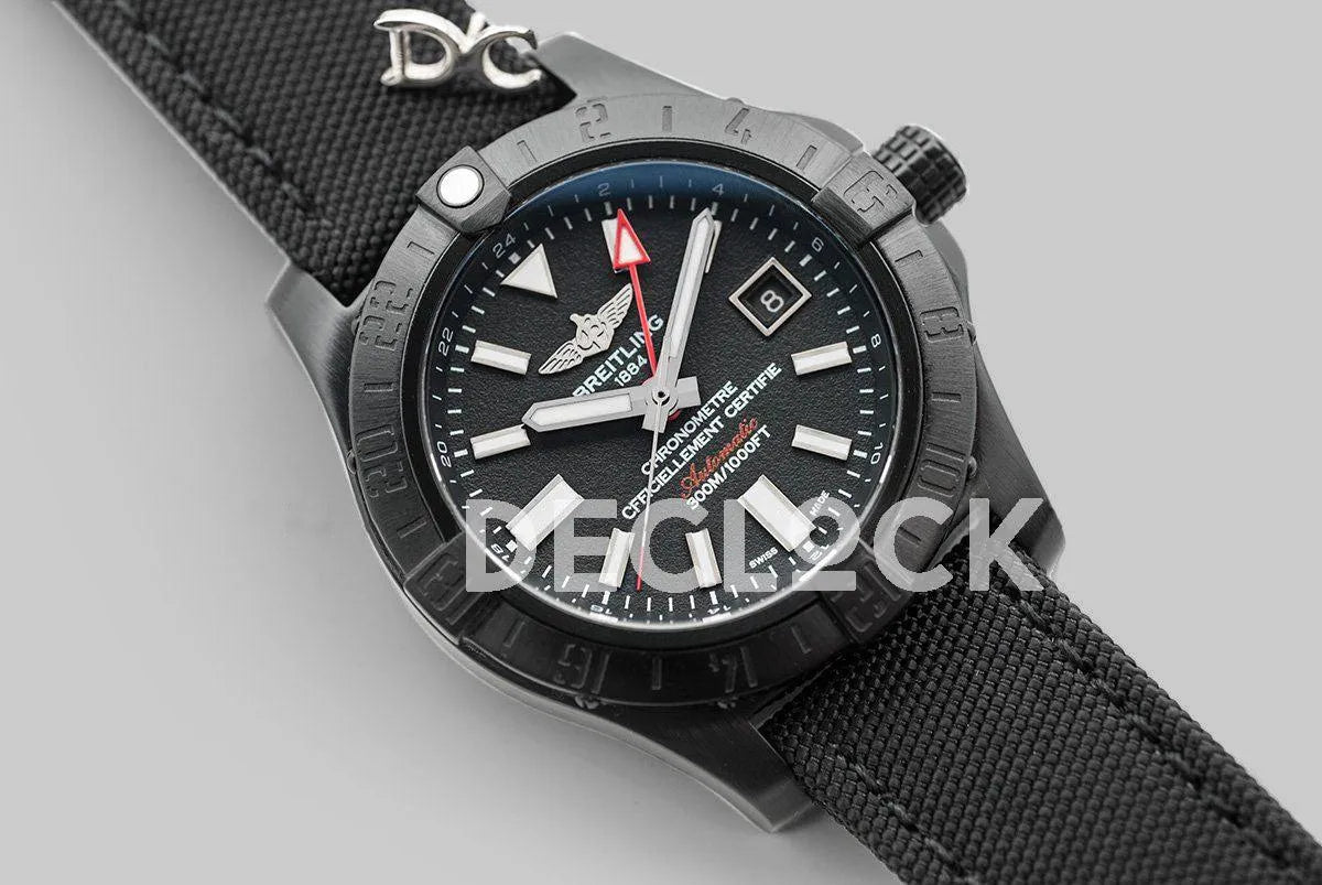 Replica Breitling Avenger Blackbird Black Dial in Titanium Case - Replica Watches