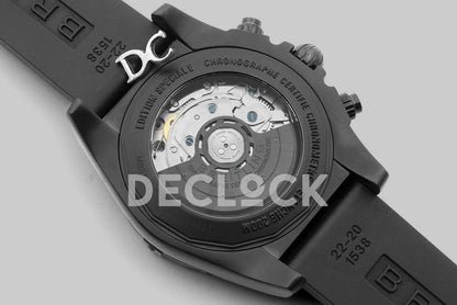 Replica Breitling Breitling Chronomat 44 Blacksteel Chronograph Black Dial in PVD - Replica Watches