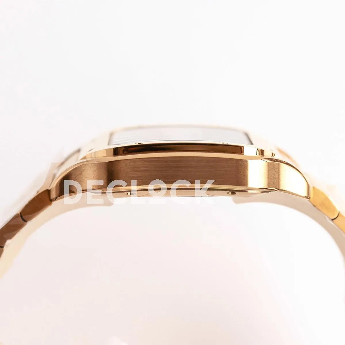 Replica Cartier Santos de Cartier 35mm White Dial in Rose Gold - Replica Watches