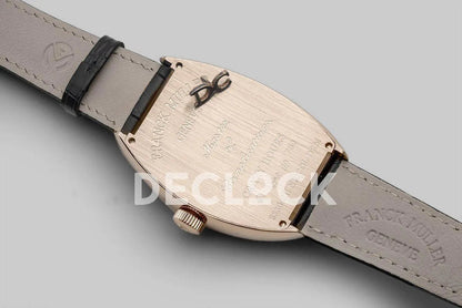 Replica Franck Muller Crazy Hours White Dial with Black Markers in Rose Gold - Replica Watches