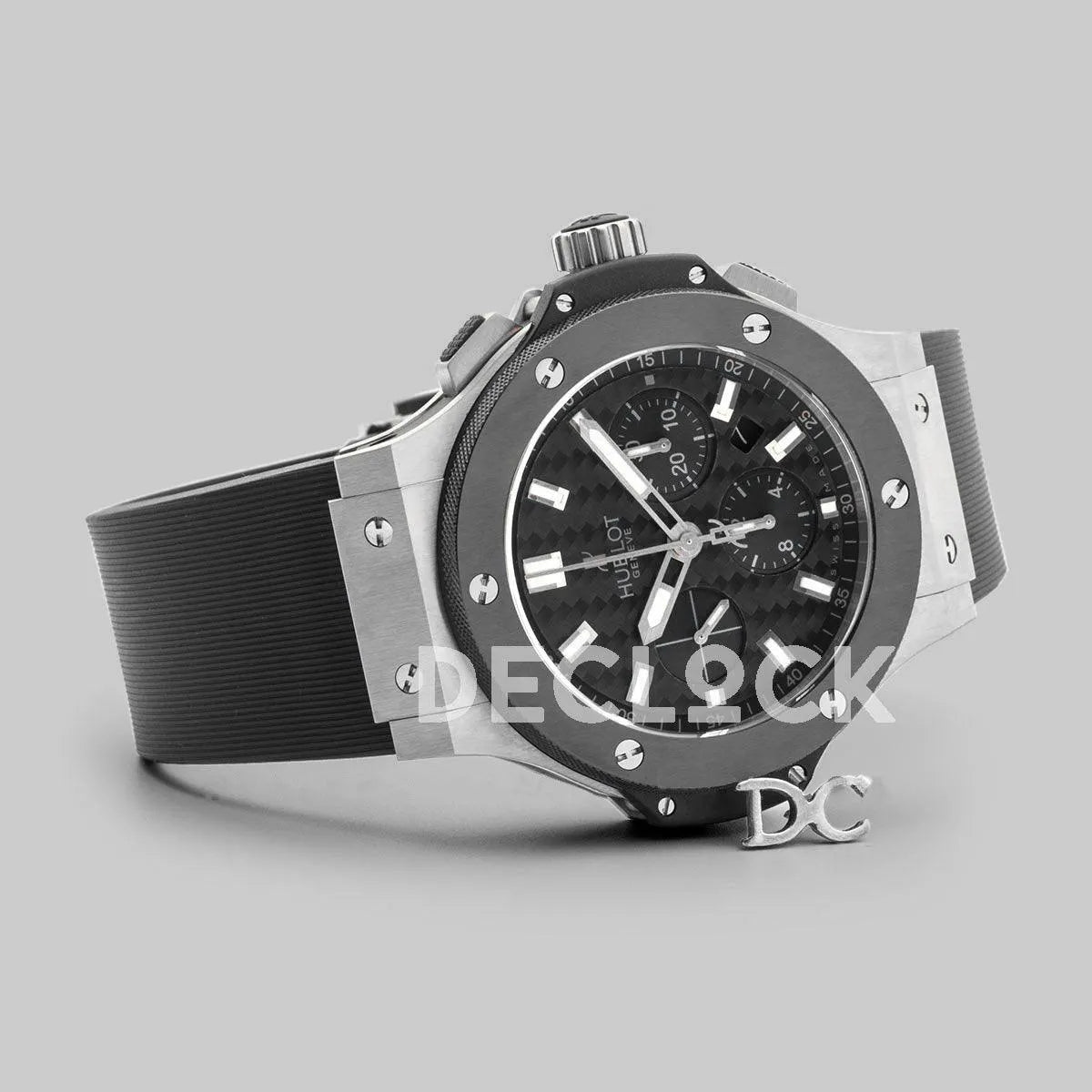 Replica Hublot Big Bang Chronograph Carbon Fibre Dial in Steel - Replica Watches