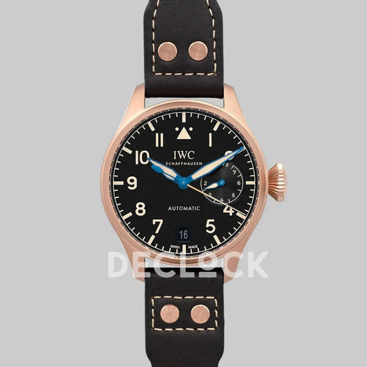 Replica IWC Big Pilot’s Watch Heritage IW501005 Black Dial in Bronze - Replica Watches