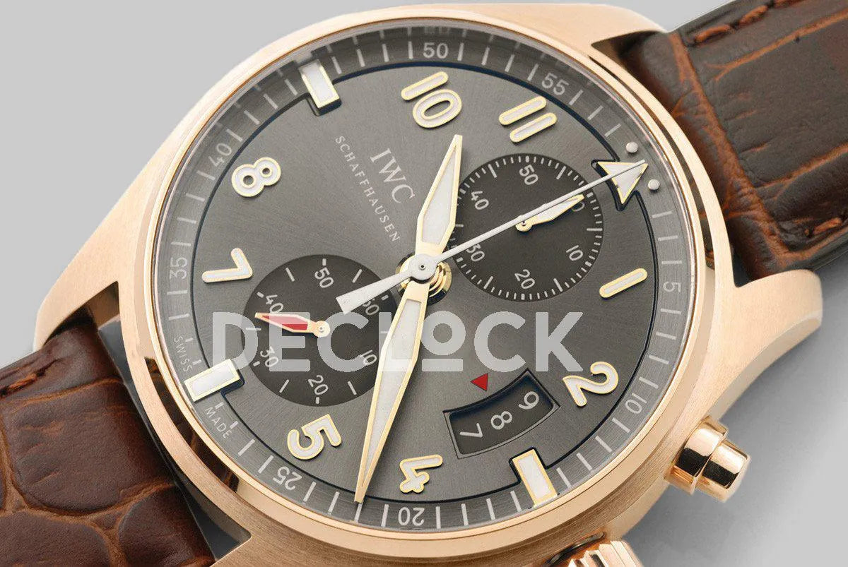 Replica IWC Pilot’s Watch Spitfire Chronograph IW387803 Rose Gold - Replica Watches