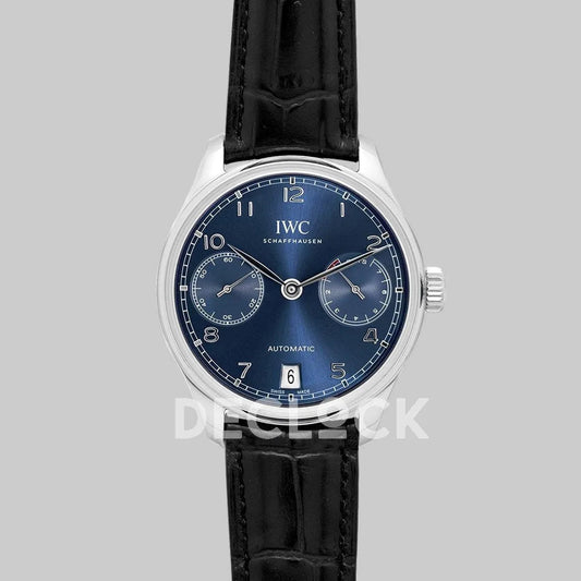 Replica IWC Portugieser Automatic IW500710 Blue Dial in Steel - Replica Watches