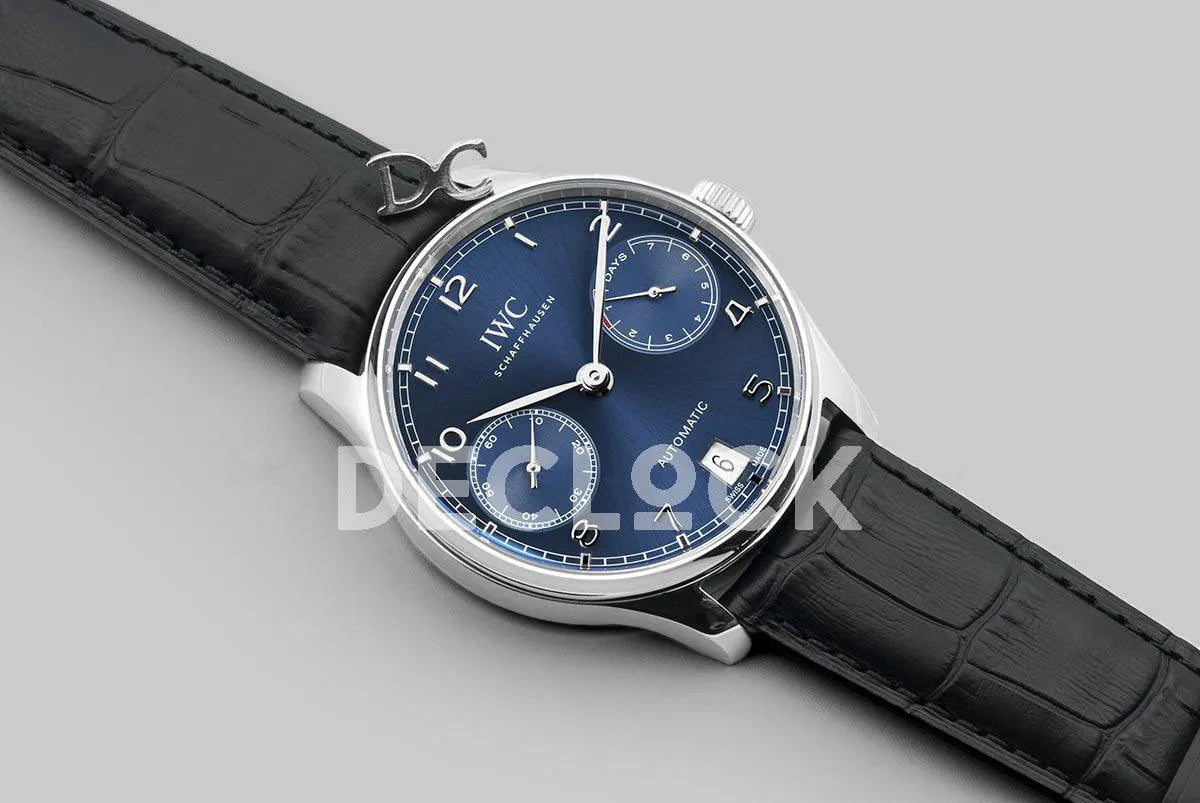 Replica IWC Portugieser Automatic IW500710 Blue Dial in Steel - Replica Watches