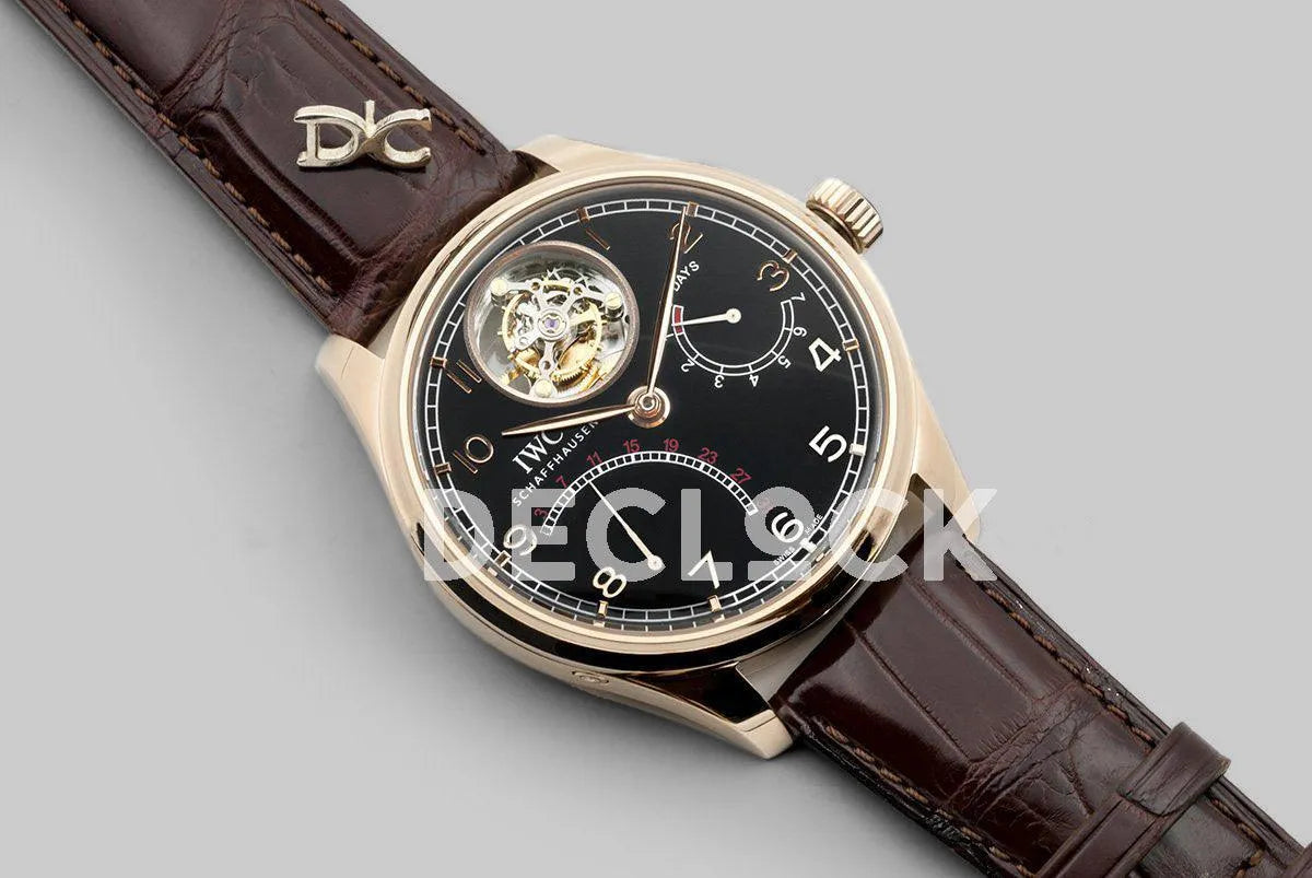 Replica IWC Portuguese Tourbillon Mystère Rétrograde IW504401 in Rose Gold - Replica Watches