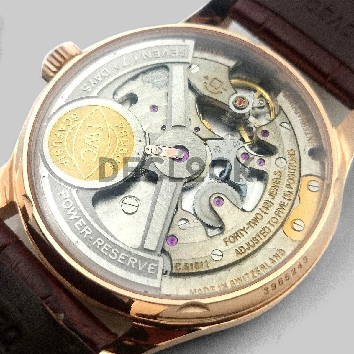 Replica IWC Portuguese Tourbillon Mystère Rétrograde IW504401 in Rose Gold - Replica Watches