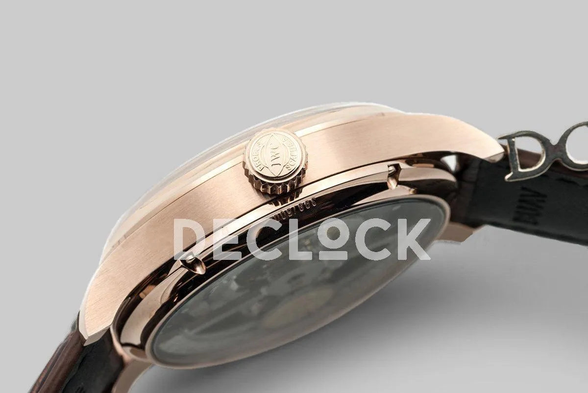 Replica IWC Portuguese Tourbillon Mystère Rétrograde IW504401 in Rose Gold - Replica Watches