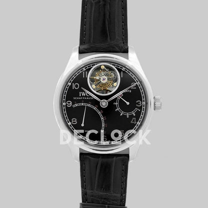 Replica IWC Portuguese Tourbillon Mystère Rétrograde IW504401 in Steel - Replica Watches