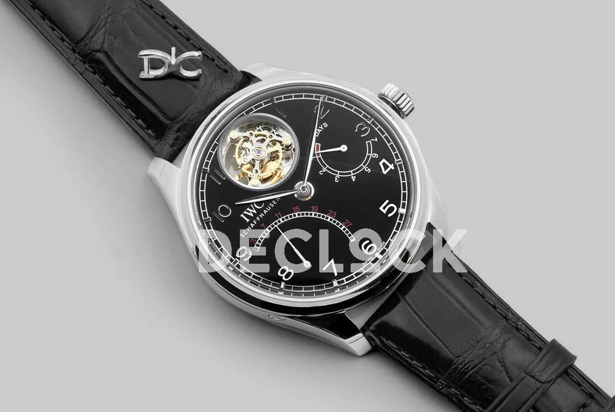 Replica IWC Portuguese Tourbillon Mystère Rétrograde IW504401 in Steel - Replica Watches