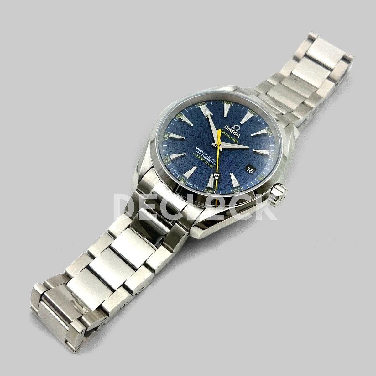 Replica Omega Seamaster Aqua Terra 150m ‘James Bond’ Blue Dial - Replica Watches