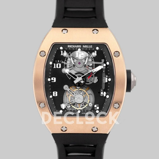 Replica Richard Mille RM 001 Tourbillion in Rose Gold - Replica Watches