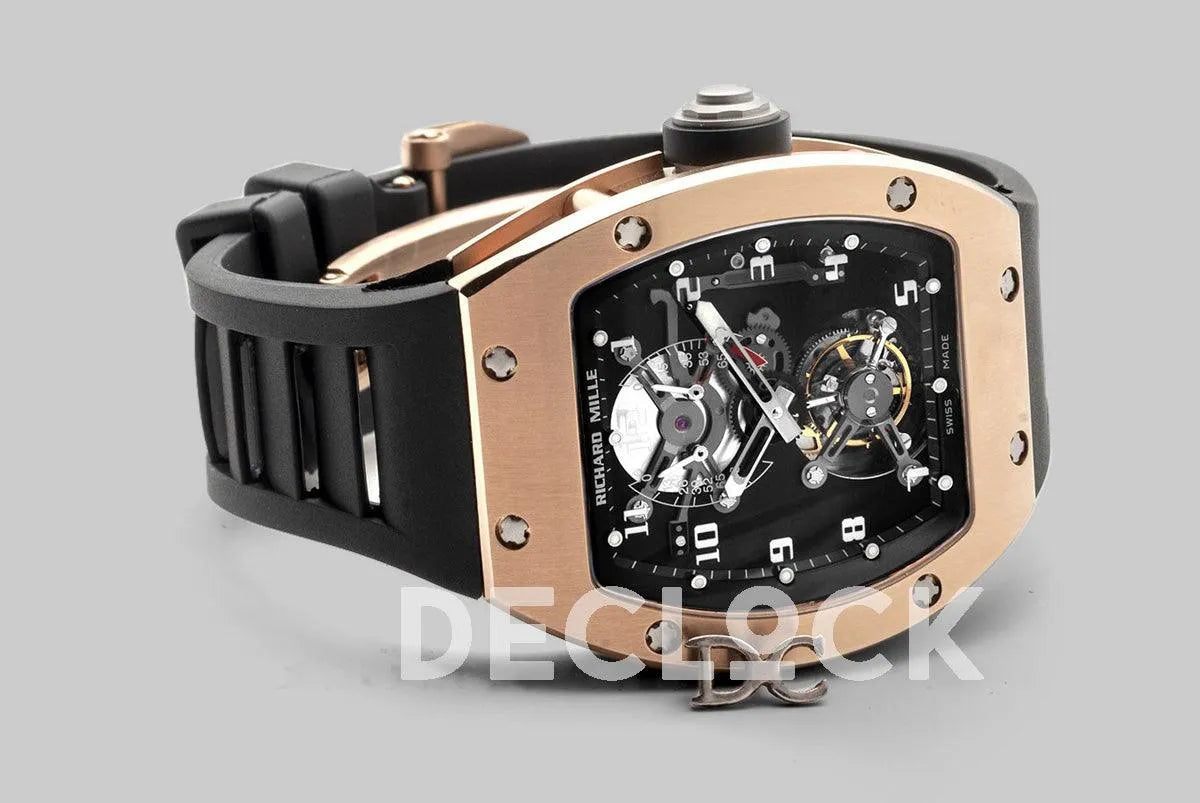 Replica Richard Mille RM 001 Tourbillion in Rose Gold - Replica Watches