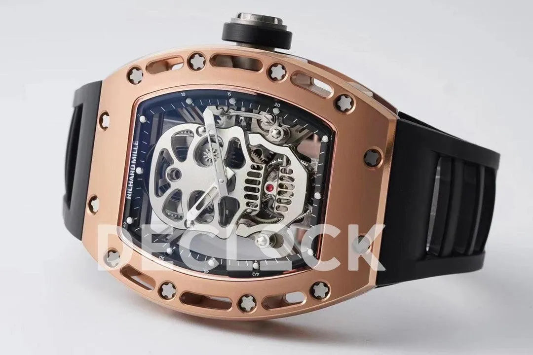 Replica Richard Mille RM 052-01 Tourbillon Skull in Rose Gold - Replica Watches