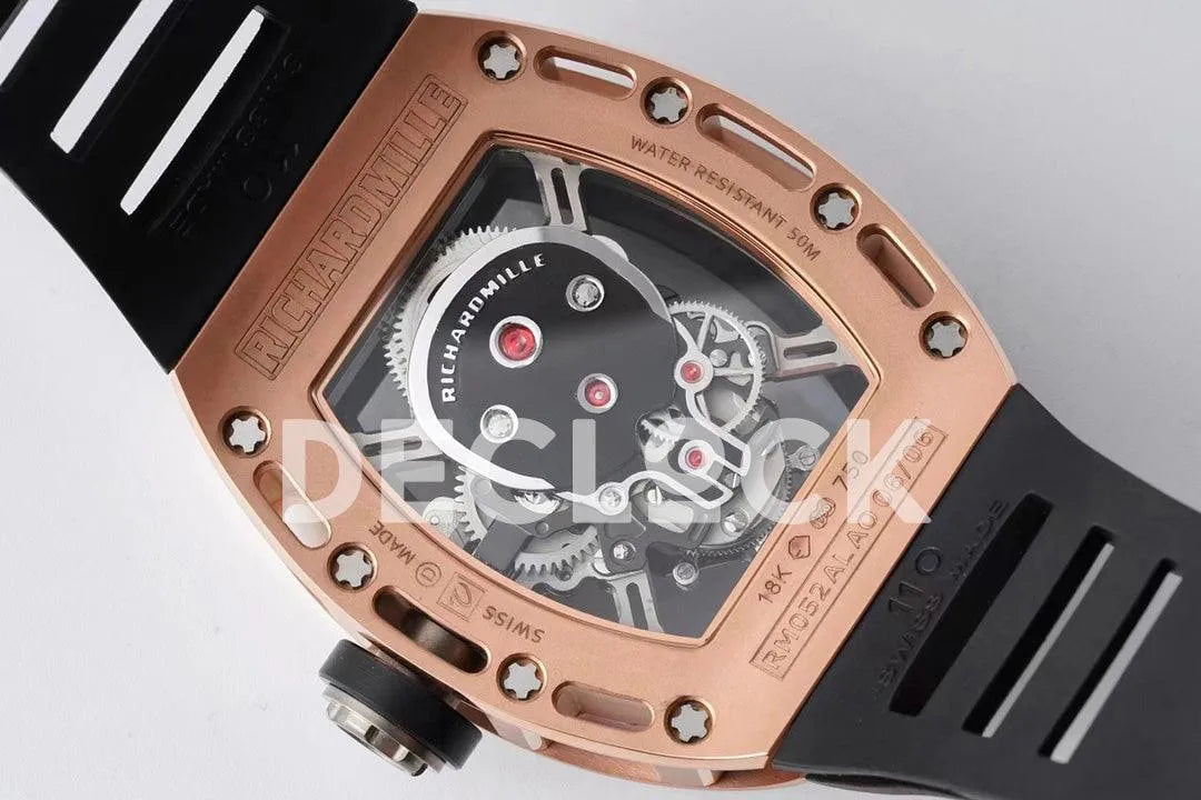 Replica Richard Mille RM 052-01 Tourbillon Skull in Rose Gold - Replica Watches