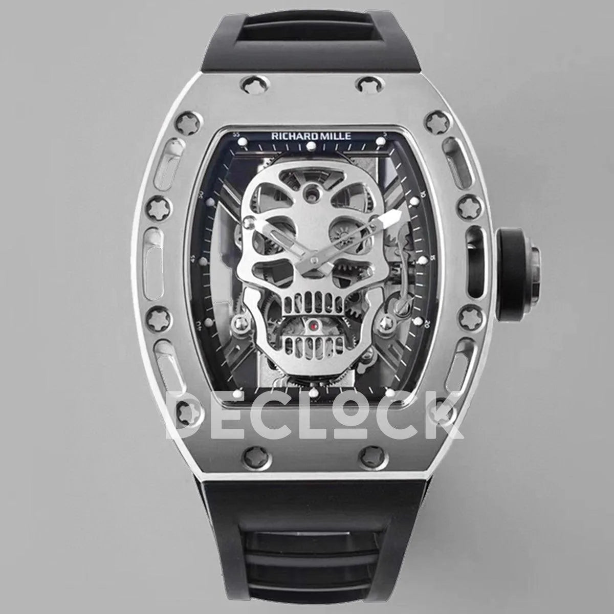 Replica Richard Mille RM 052-01 Tourbillon Skull in Steel - Replica Watches