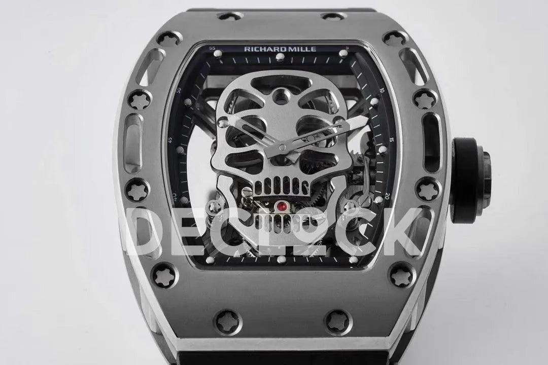 Replica Richard Mille RM 052-01 Tourbillon Skull in Steel - Replica Watches