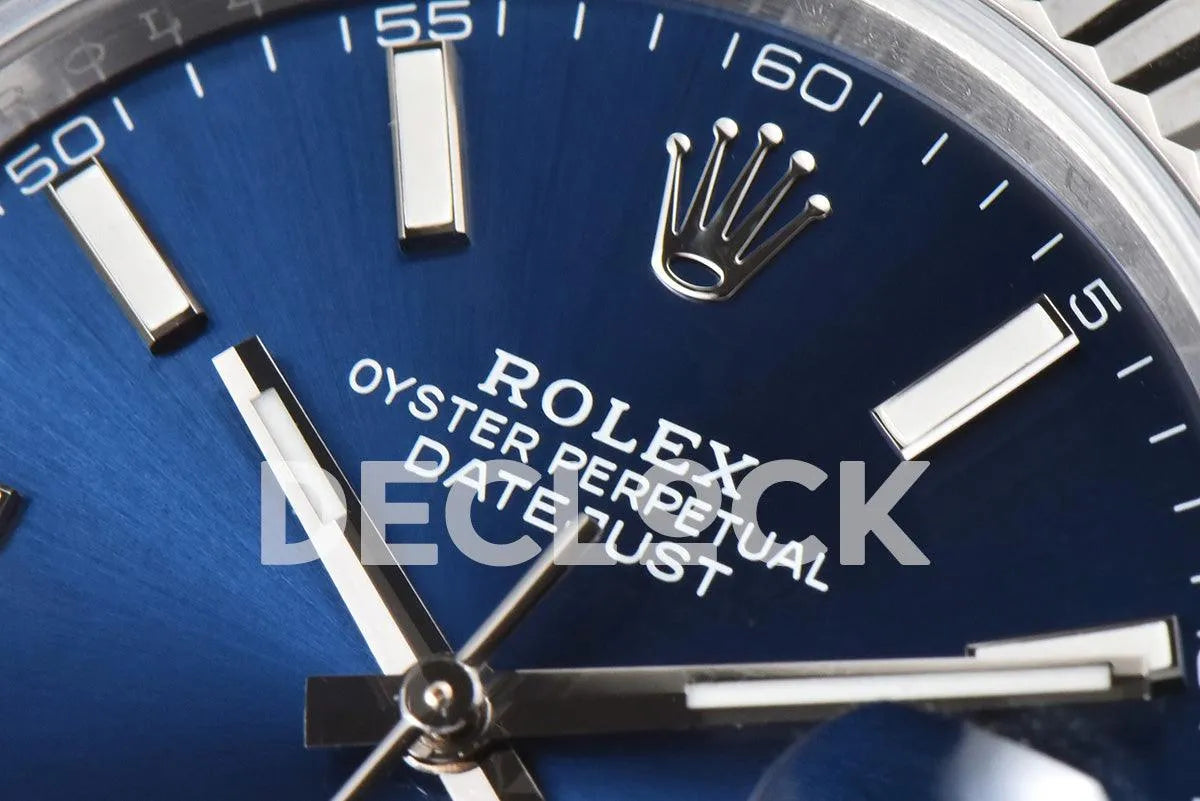 Replica Rolex Datejust 36/41 126334 Blue Dial Stick Markers on Oyster Bracelet - Replica Watches