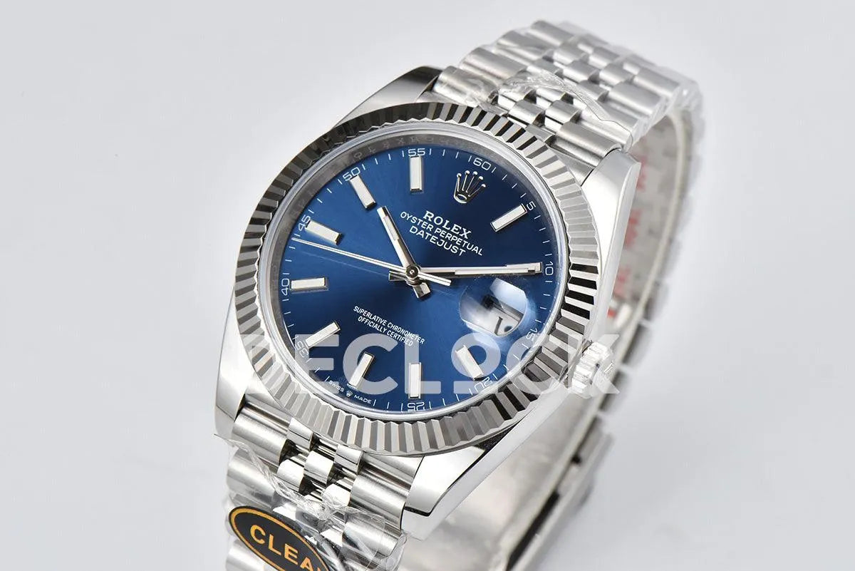 Replica Rolex Datejust 36/41 126334 Bright Blue Dial Stick Markers on Jubilee Bracelet - Replica Watches