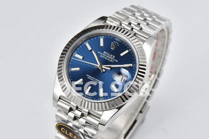 Replica Rolex Datejust 36/41 126334 Bright Blue Dial Stick Markers on Jubilee Bracelet - Replica Watches