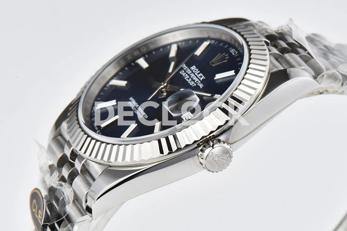 Replica Rolex Datejust 36/41 126334 Bright Blue Dial Stick Markers on Jubilee Bracelet - Replica Watches