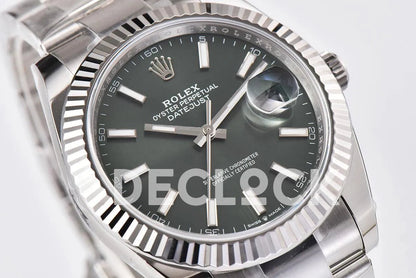 Replica Rolex Datejust 36/41 126334 Mint Green Dial Stick Markers on Oyster Bracelet - Replica Watches