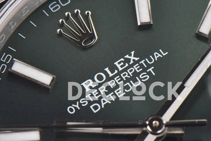 Replica Rolex Datejust 36/41 126334 Mint Green Dial Stick Markers on Oyster Bracelet - Replica Watches