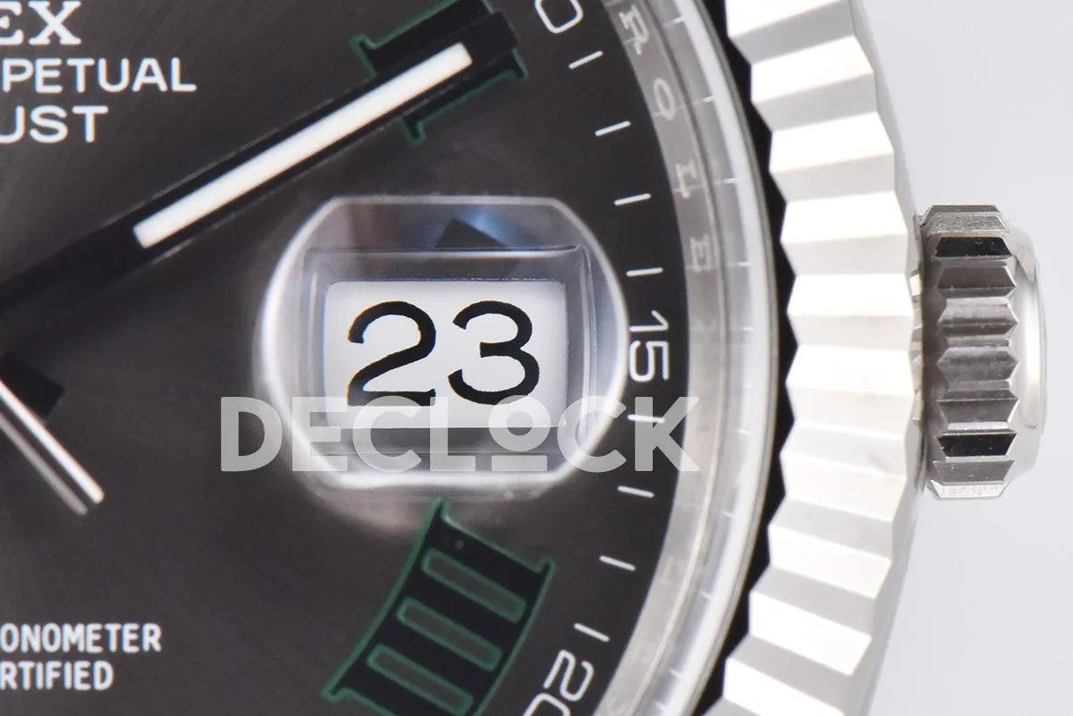 Replica Rolex Datejust 36/41 126334 Slate Dial Stick Markers on Oyster Bracelet - Replica Watches