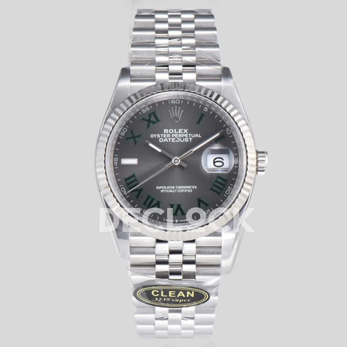 Replica Rolex Datejust 36/41 126334 Slate Grey Dial Stick on Jubilee Bracelet - Replica Watches