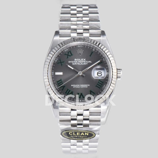 Replica Rolex Datejust 36/41 126334 Slate Grey Dial Stick on Jubilee Bracelet - Replica Watches