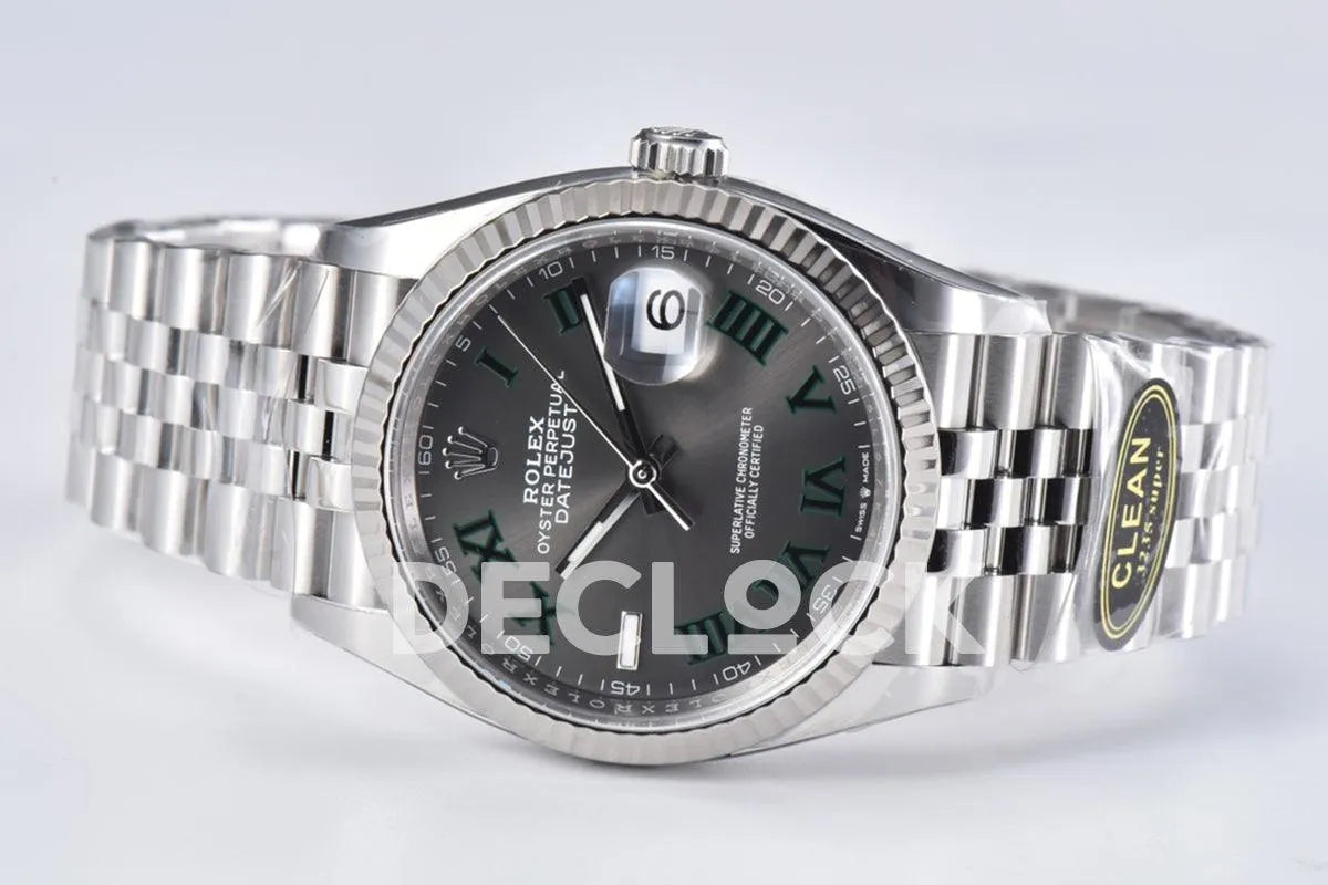 Replica Rolex Datejust 36/41 126334 Slate Grey Dial Stick on Jubilee Bracelet - Replica Watches