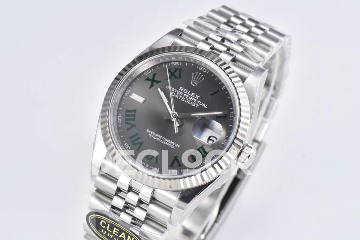 Replica Rolex Datejust 36/41 126334 Slate Grey Dial Stick on Jubilee Bracelet - Replica Watches