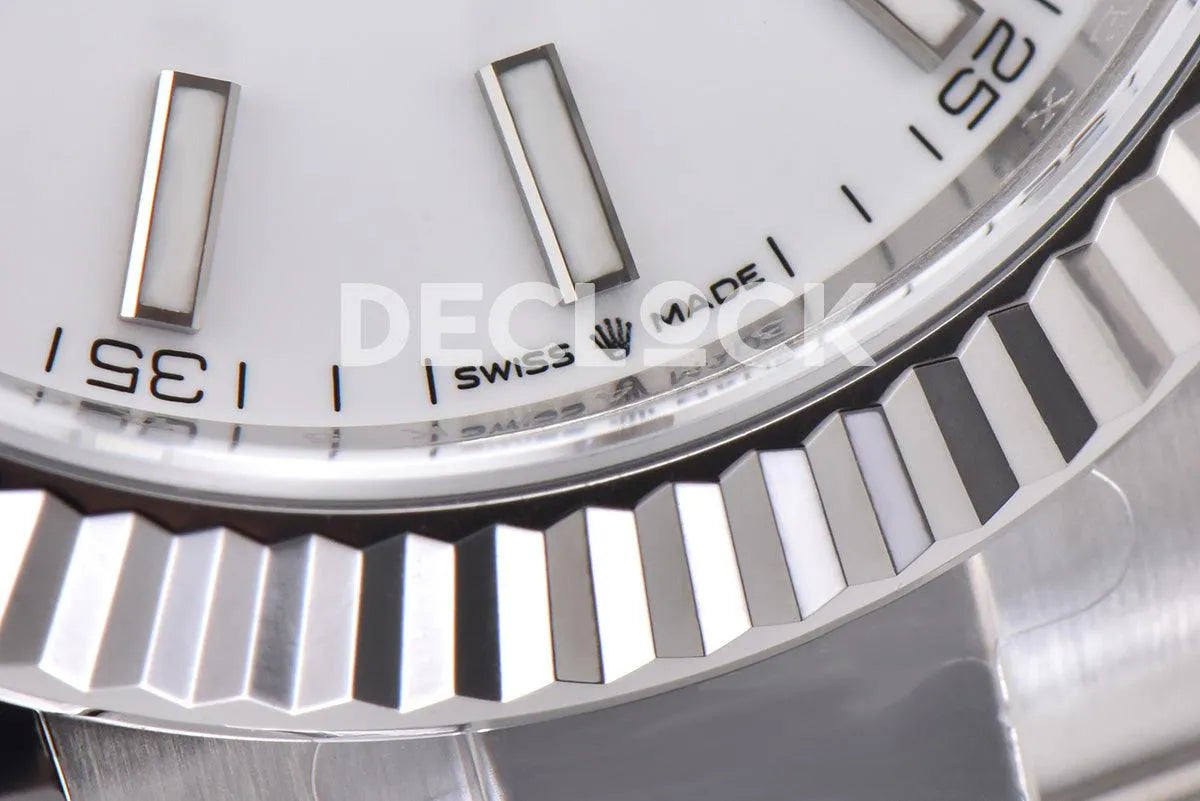 Replica Rolex Datejust 36/41 126334 White Dial Stick Markers on Oyster Bracelet - Replica Watches