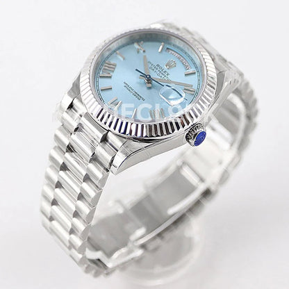 Replica Rolex Day-Date 40 228236 Blue Dial in Platinum - Replica Watches