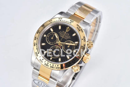 Replica Rolex Daytona 116503LN Black Dial in Steel/Yellow Gold - Replica Watches