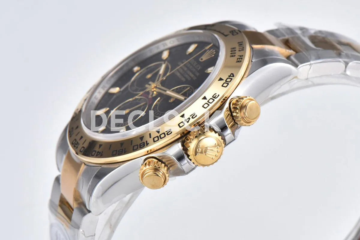 Replica Rolex Daytona 116503LN Black Dial in Steel/Yellow Gold - Replica Watches